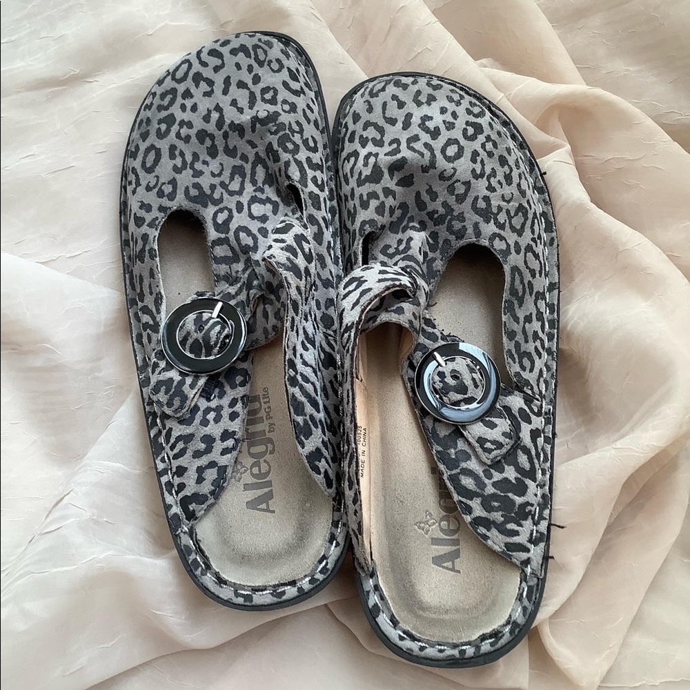 Alegria Animal Print Clogs